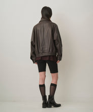 画像をギャラリービューアに読み込む, VEIL LEATHER JACKET