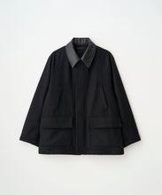 画像をギャラリービューアに読み込む, LEATHER COLLAR RIDING JACKET