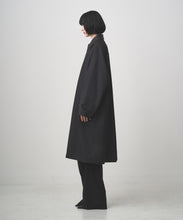 画像をギャラリービューアに読み込む, LEATHER COLLAR BALMACAAN COAT