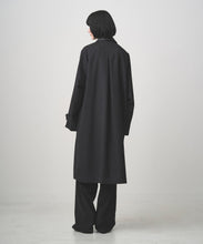 画像をギャラリービューアに読み込む, LEATHER COLLAR BALMACAAN COAT