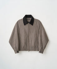 Load image into Gallery viewer, CHECK RAGLAN BOMBER JACKET
