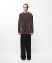 Load image into Gallery viewer, LUSH VELOUR HENLEY L/S