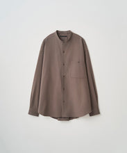 画像をギャラリービューアに読み込む, COLLARLESS FLANNEL SHIRT