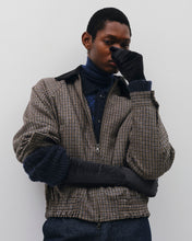 Load image into Gallery viewer, CHECK RAGLAN BOMBER JACKET