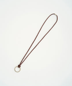 BRAIDED LEATHER NECK RING