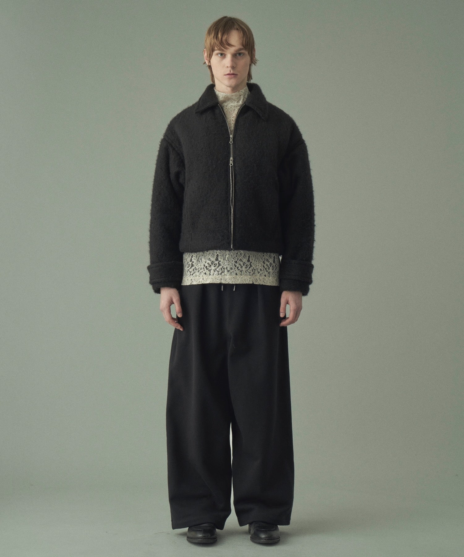 MOHAIR SHAGGY PADDED BLOUSON