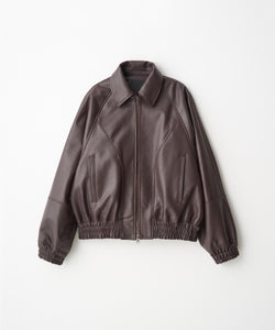 OVER SLEEVE LEATHER JACKET