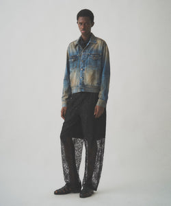 RUST SHORT DENIM JACKET