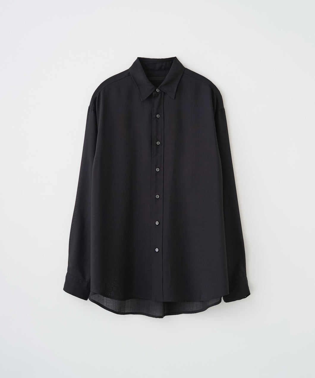 SHEER SHARKSKIN LS SHIRT