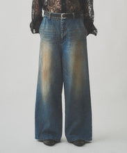 画像をギャラリービューアに読み込む, RUST WIDE DENIM PANTS
