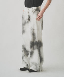 SPRAY WIDE DENIM PANTS