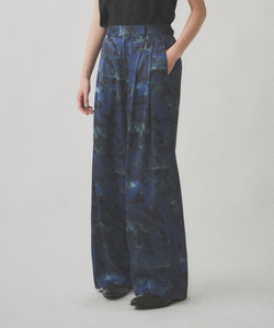 ABSTRACT WIDE EASY PANTS