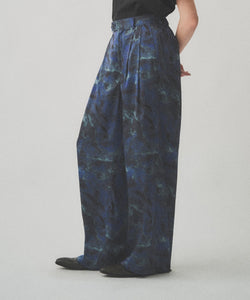 ABSTRACT WIDE EASY PANTS