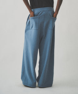 FADE WASH WIDE SWEAT PANTS