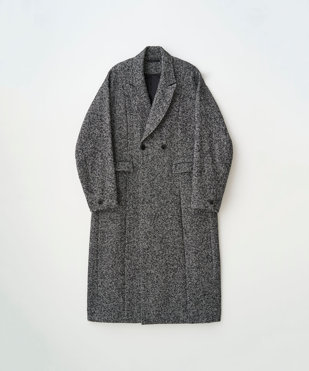 STRUCTURED CHESTER COAT ( HERRINGBONE )