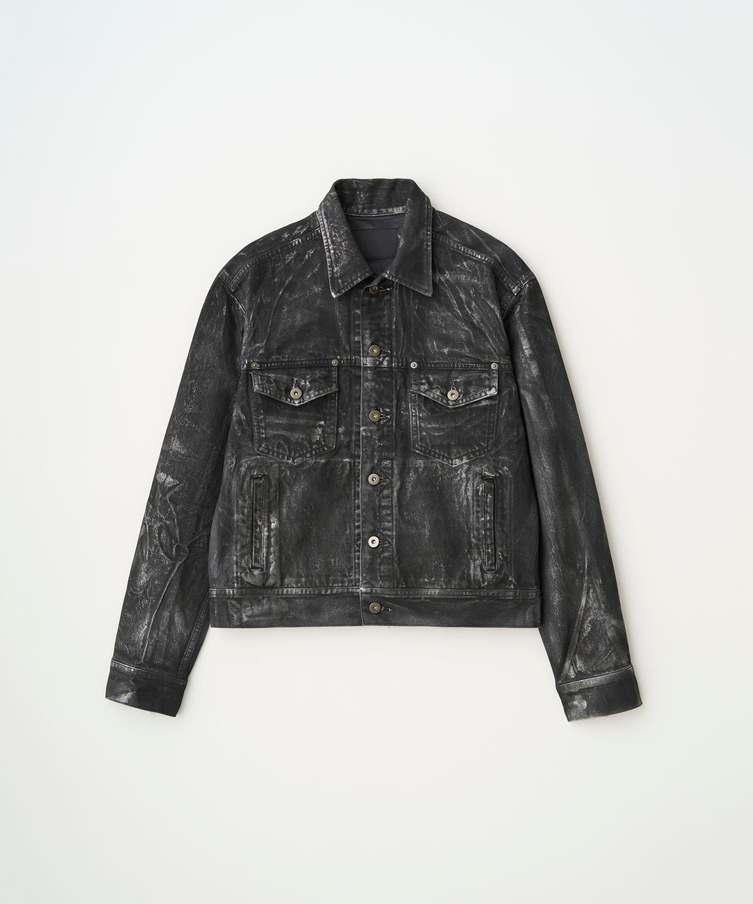 SILVER FOIL DENIM JACKET