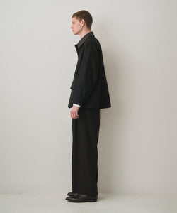 LEATHER COLLAR RIDING JACKET