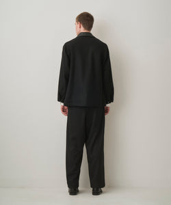 LEATHER COLLAR RIDING JACKET