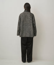 画像をギャラリービューアに読み込む, LEATHER COLLAR RIDING JACKET (HERRINGBONE)
