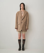 画像をギャラリービューアに読み込む, MOHAIR SHAGGY LONG JACKET
