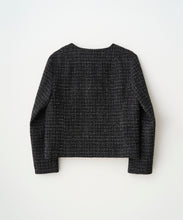 画像をギャラリービューアに読み込む, FANCY TWEED NO-COLLAR JACKET
