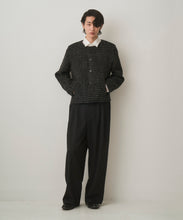 画像をギャラリービューアに読み込む, FANCY TWEED NO-COLLAR JACKET
