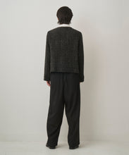 画像をギャラリービューアに読み込む, FANCY TWEED NO-COLLAR JACKET
