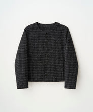 画像をギャラリービューアに読み込む, FANCY TWEED NO-COLLAR JACKET
