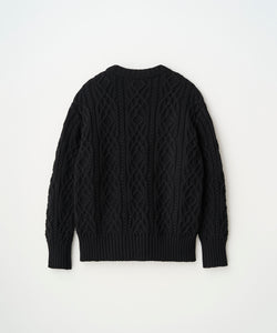 DUAL-TONE CABLE CARDIGAN