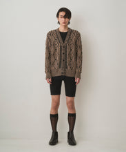 画像をギャラリービューアに読み込む, DUAL-TONE CABLE CARDIGAN
