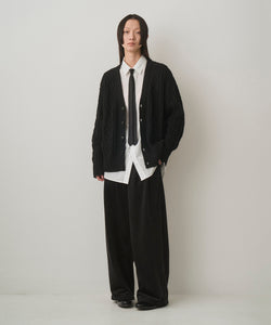 DUAL-TONE CABLE CARDIGAN