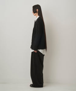 DUAL-TONE CABLE CARDIGAN