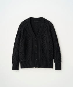 DUAL-TONE CABLE CARDIGAN