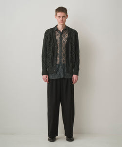 DUAL-TONE CABLE CARDIGAN