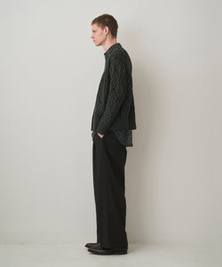 DUAL-TONE CABLE CARDIGAN