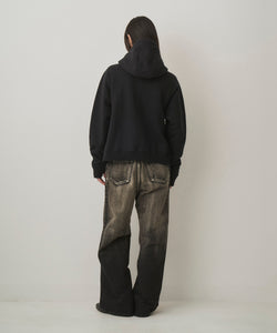 CROPPED BRUSHED HOODIE