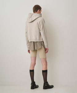 CROPPED BRUSHED HOODIE