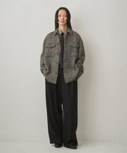 画像をギャラリービューアに読み込む, FANCY TWEED SHIRT JACKET

