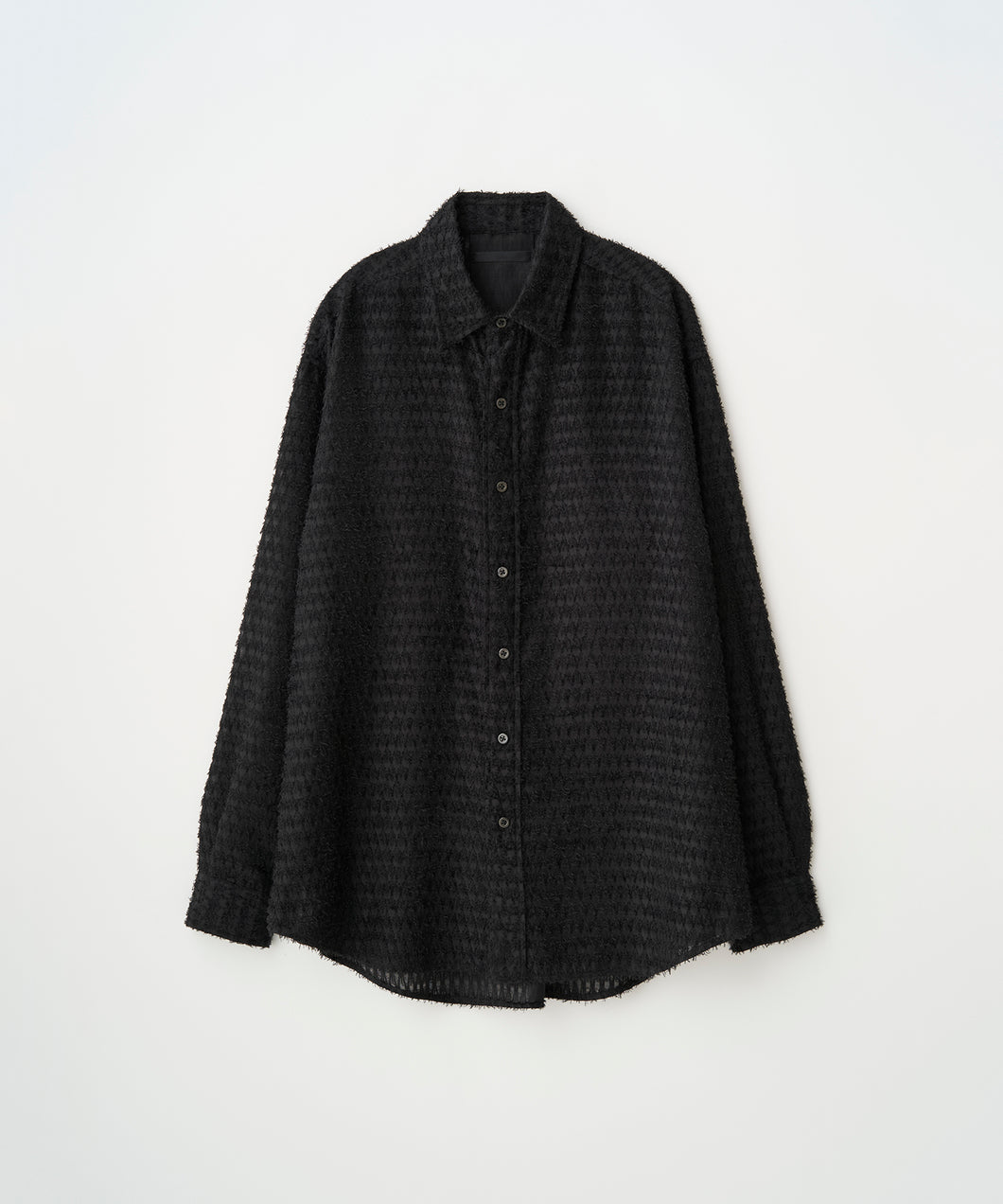 FUZZY SHEER L/S SHIRT