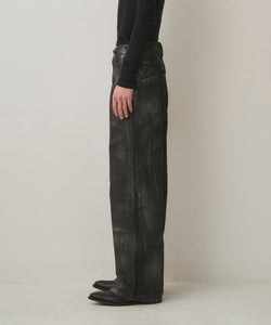 SILVER FOIL WIDE DENIM
