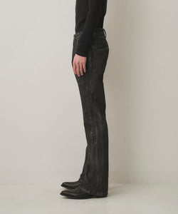 SILVER FOIL FLARE DENIM