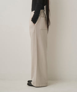 BRUSHED WIDE SWEAT PANTS