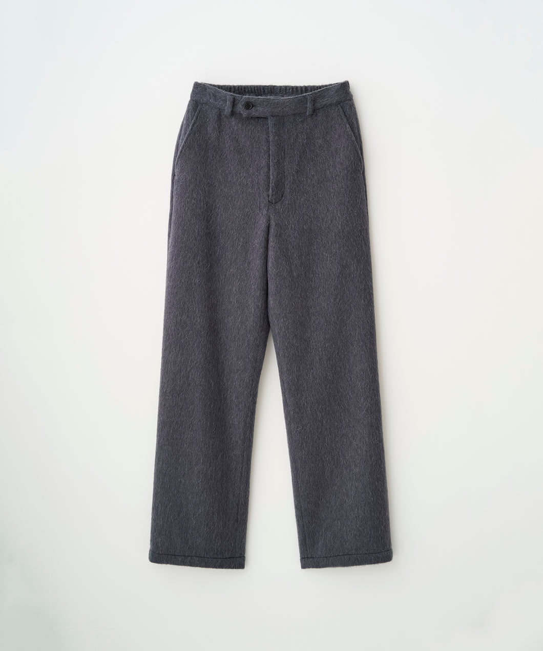 MOHAIR SHAGGY TAPERED PANTS