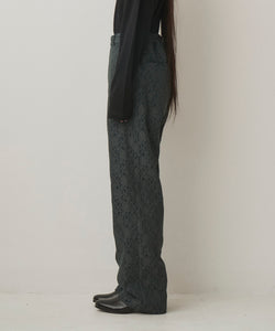 BONDED LACE TAPERED PANTS