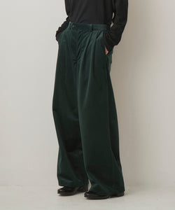 LUSTROUS CORDUROY WIDE PANTS