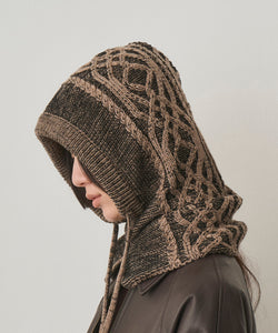 DUAL-TONE CABLE HOODED GAITER