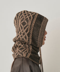 DUAL-TONE CABLE HOODED GAITER