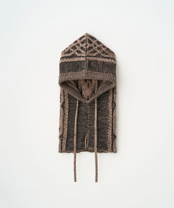 DUAL-TONE CABLE HOODED GAITER