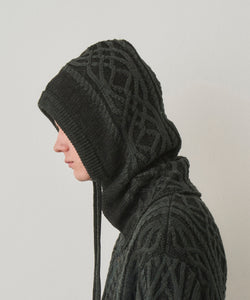 DUAL-TONE CABLE HOODED GAITER