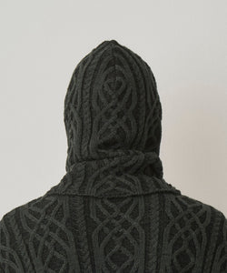 DUAL-TONE CABLE HOODED GAITER
